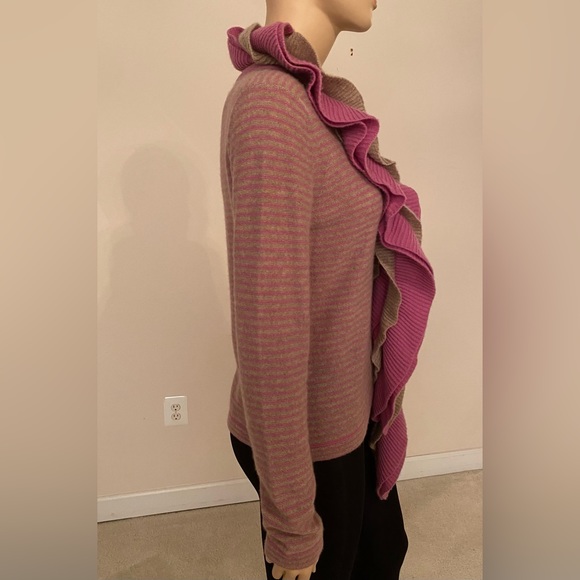 MASSIMO MOLINA / Cashmere Sweater/ Pink & Gray / Size Medium (44 Italian) - Picture 13 of 15